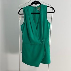 Emerald green romper